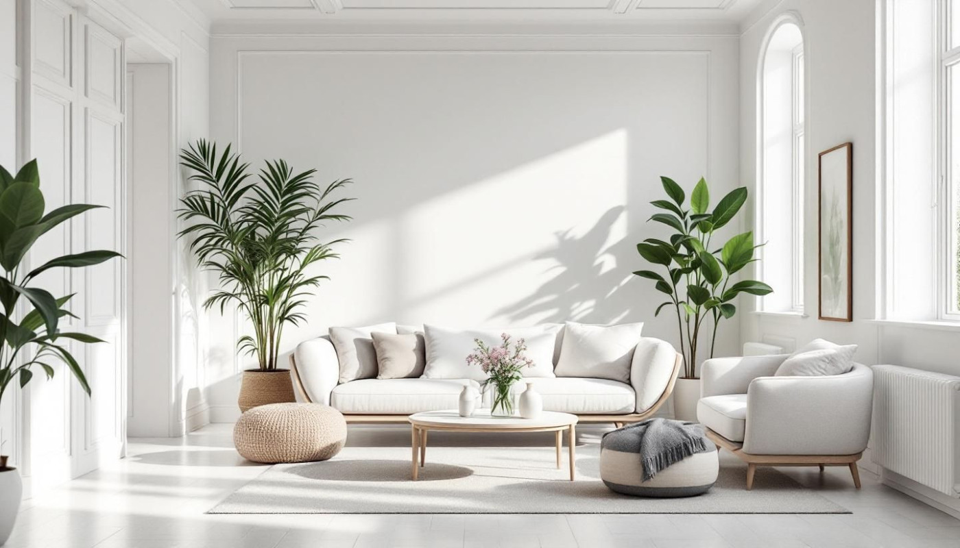 Beispiele für charmante weiße Wohnzimmer