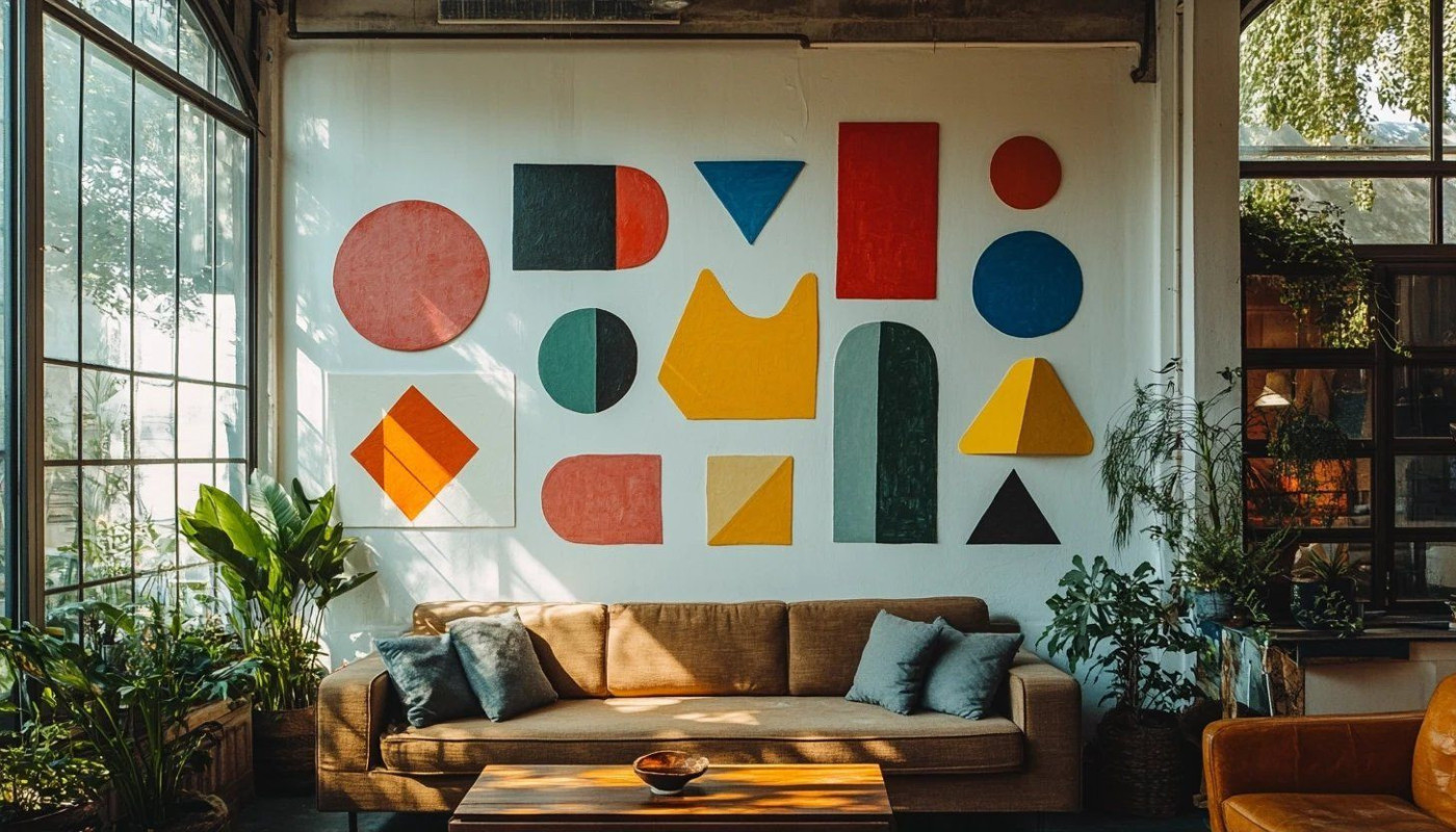 Wie kann man eine weiße Wand originell und günstig dekorieren?