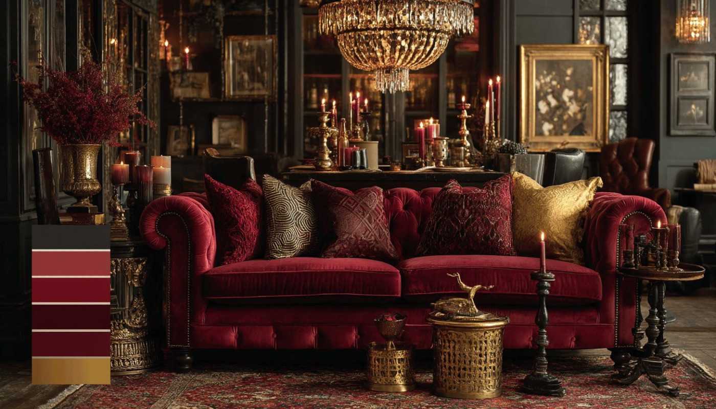 Wie lässt sich die Farbe Bordeaux in die Inneneinrichtung einbinden?